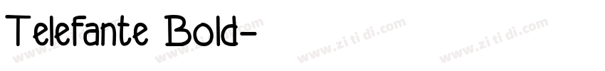 Telefante Bold字体转换